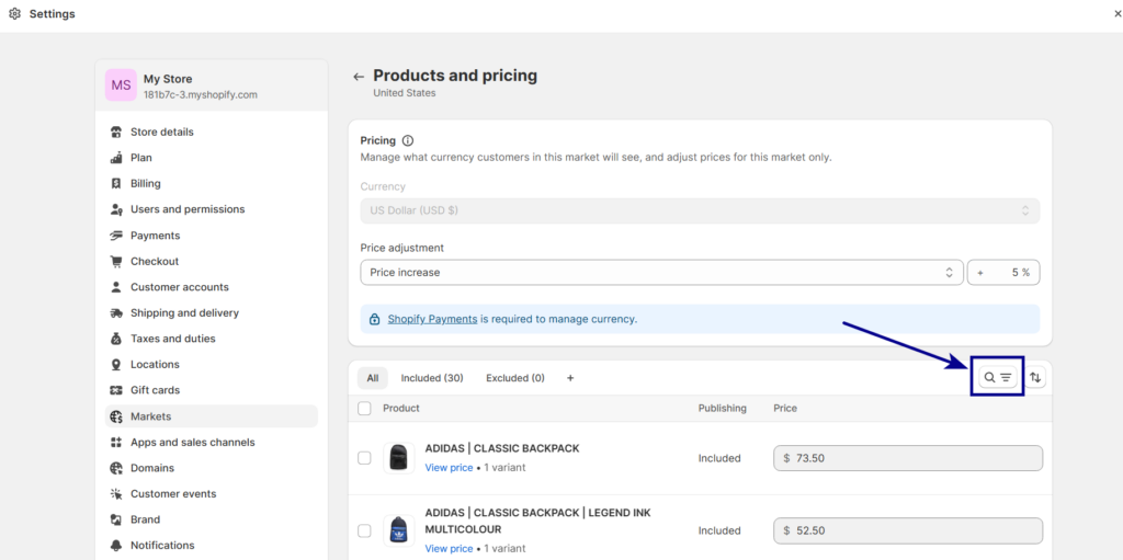 shopify international pricing